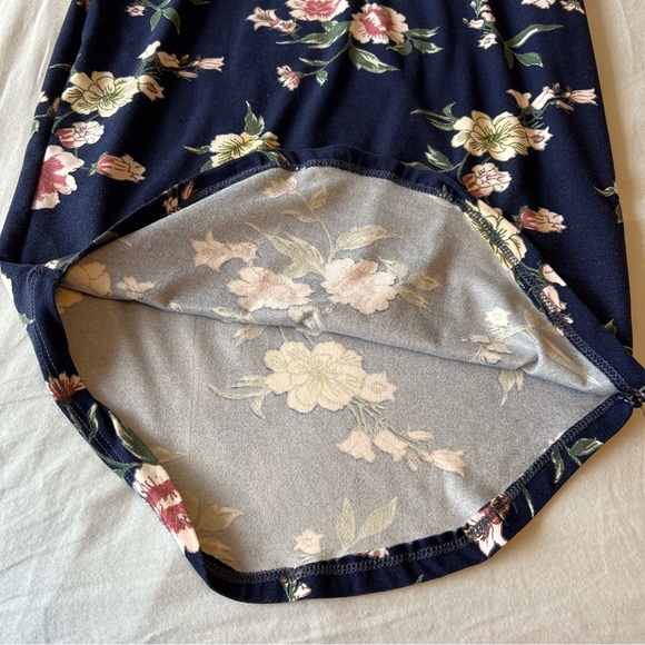 Justify Dark Blue Floral Sleeveless Dress Size S - Picture 3 of 7